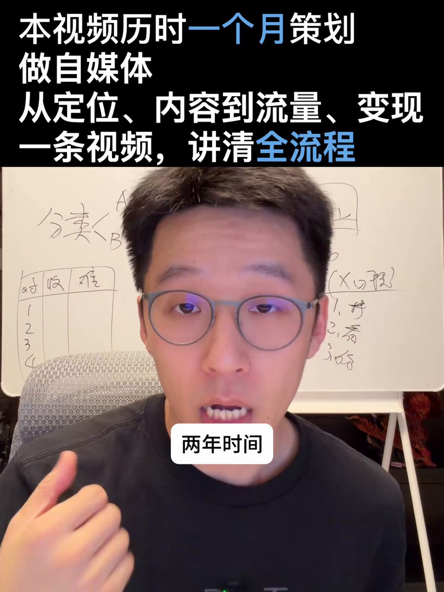 视频缩略图：两年全网涨粉100万自媒体全流程